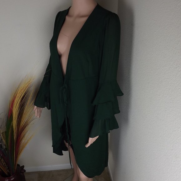 Beautiful Forest Green Forever 21 Cardigan - Picture 2 of 7